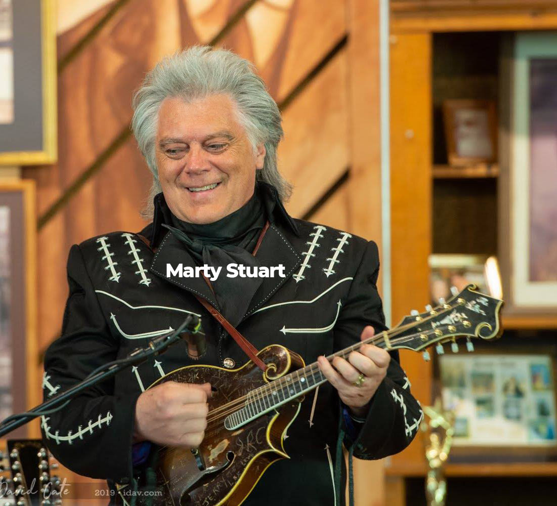 Country and Bluegrass Musician Marty Stuart performing at the Carter Family Fold in Scott County, VA