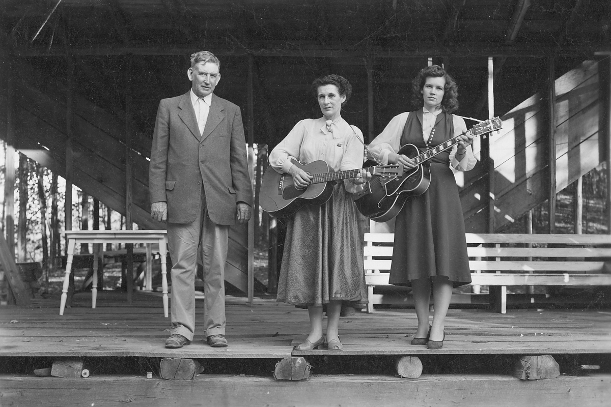 A.P., Sara, and Janette Carter at A.P. Carter Park
